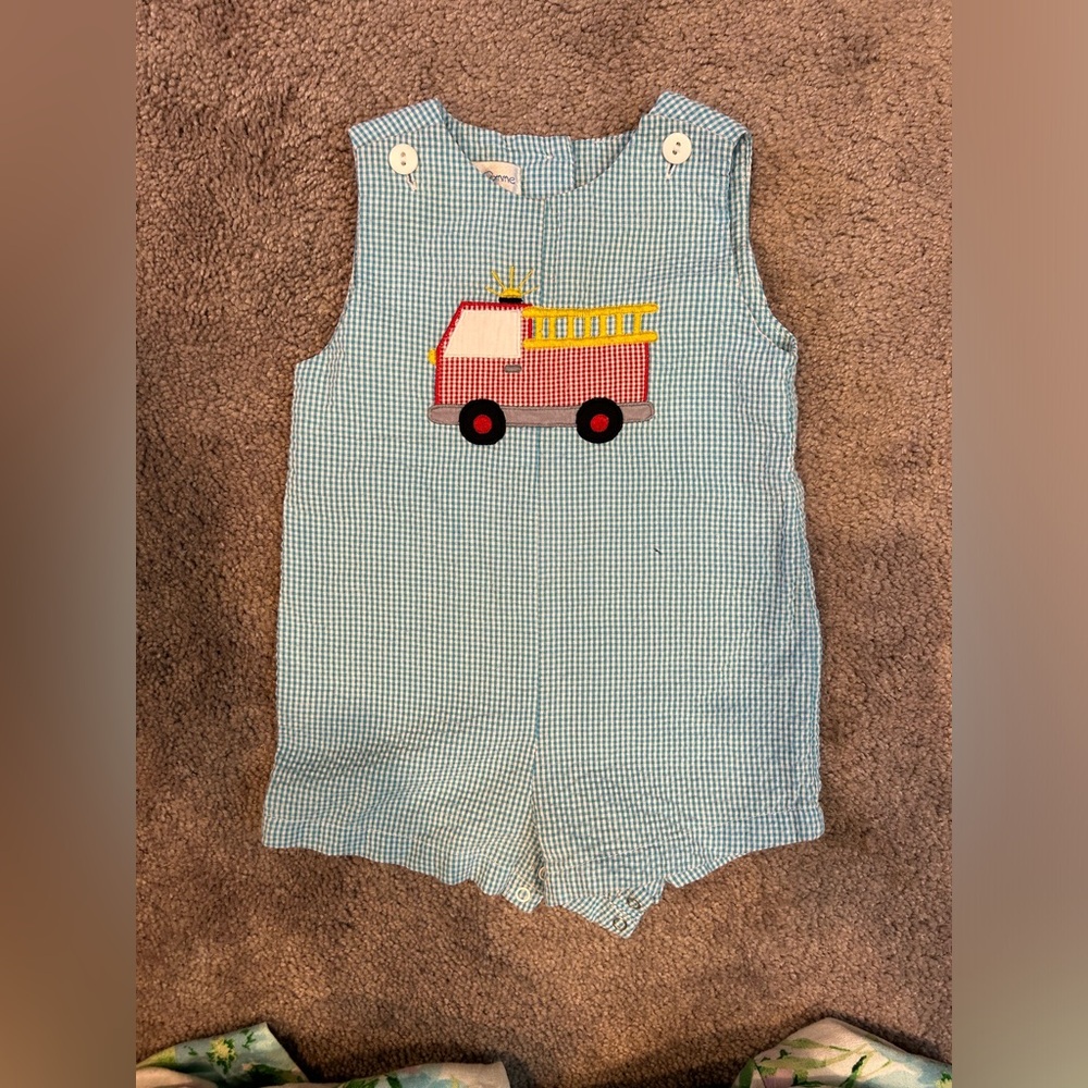 Petit Pomme Boy Romper 0-3 mo